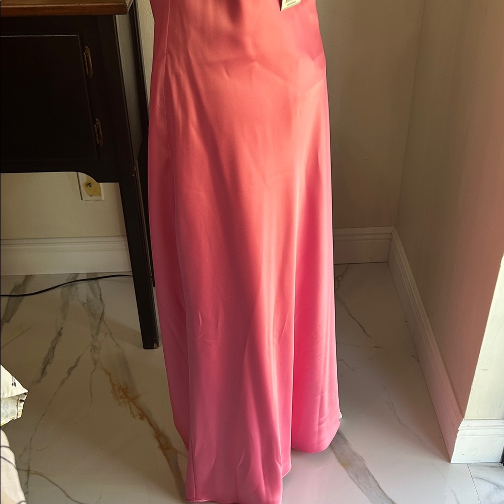 ANTONIO MELANI Pink Maxi Dress with Floral Detail - Picture 7 of 11